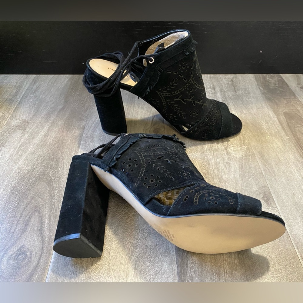Ivanka Trump Black Heel Sandal For Women Size 8.5 New Without Box